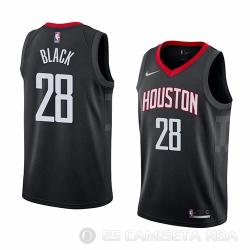 Camiseta Tarik Black #28 Houston Rockets Statement 2018 Negro - Haga un click en la imagen para cerrar